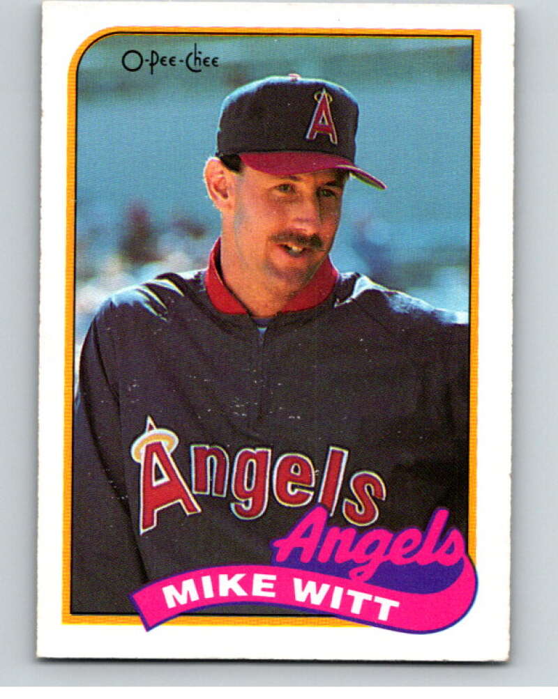 1989 O-Pee-Chee Baseball #190 Mike Witt  California Angels  V95738 Image 1