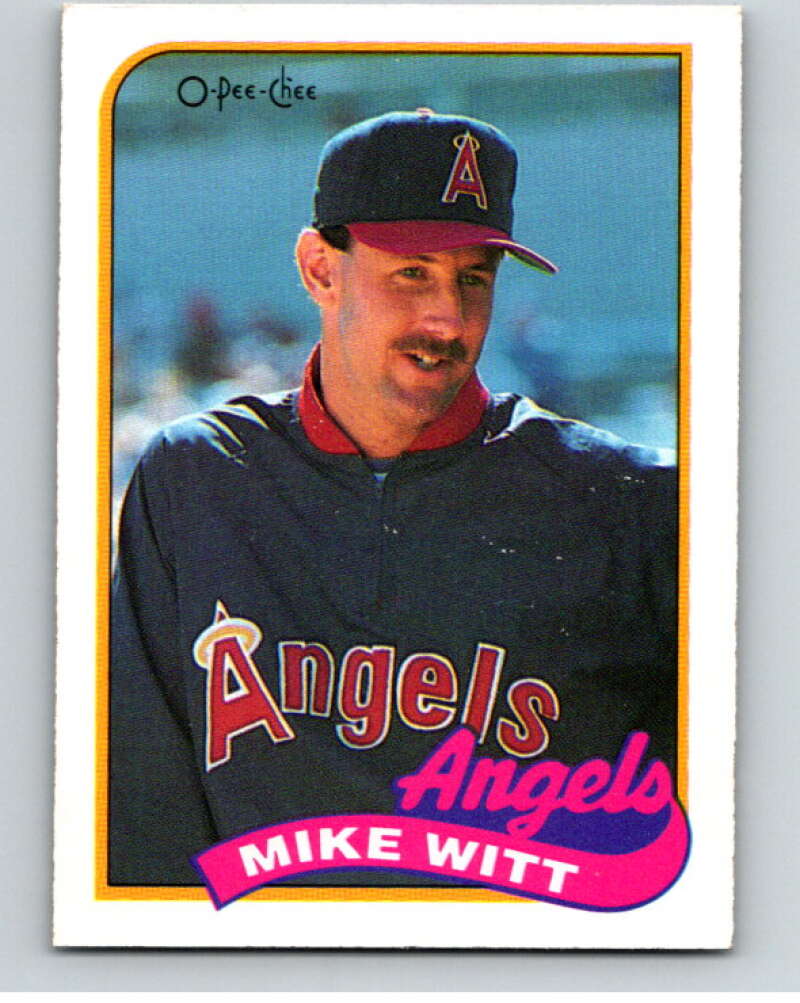 1989 O-Pee-Chee Baseball #190 Mike Witt  California Angels  V95739 Image 1