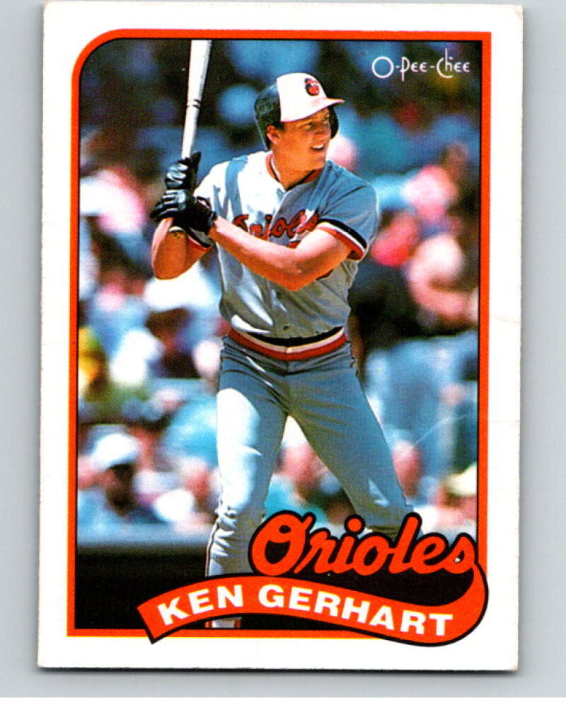 1989 O-Pee-Chee Baseball #192 Ken Gerhart  Baltimore Orioles  V95743 Image 1