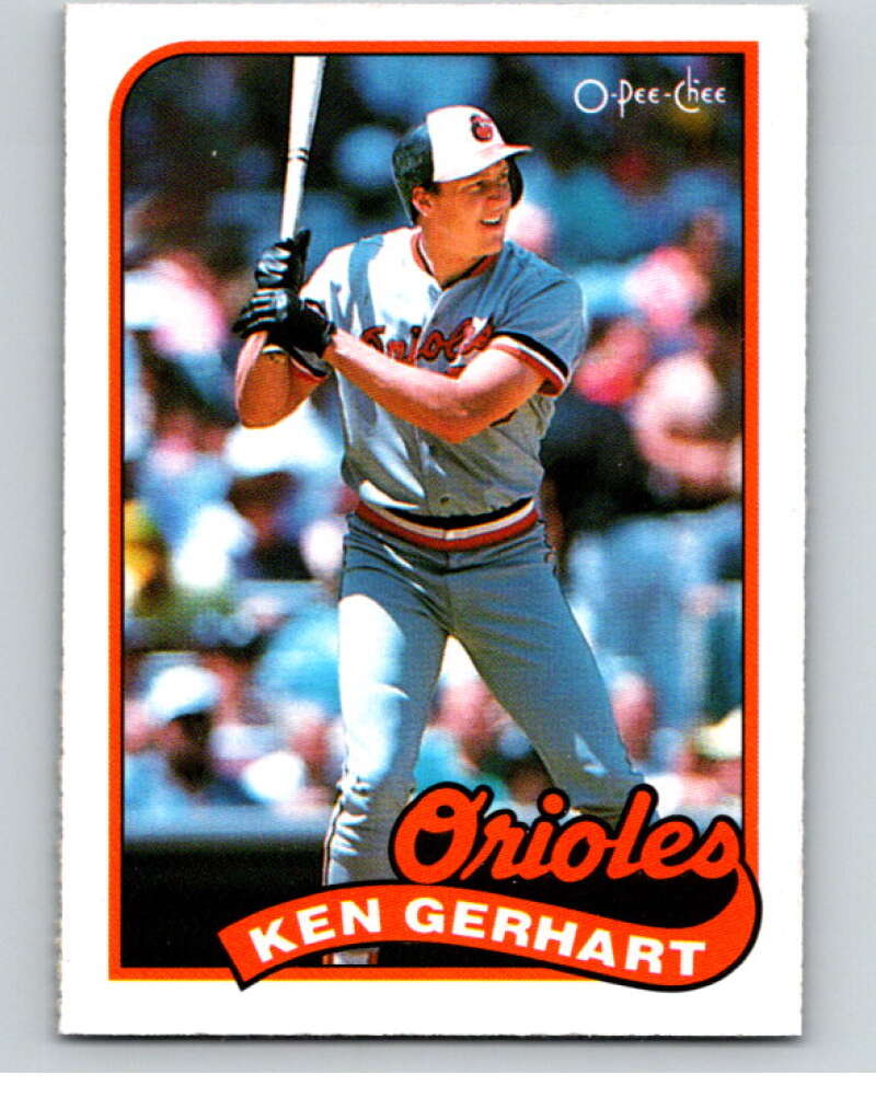 1989 O-Pee-Chee Baseball #192 Ken Gerhart  Baltimore Orioles  V95744 Image 1