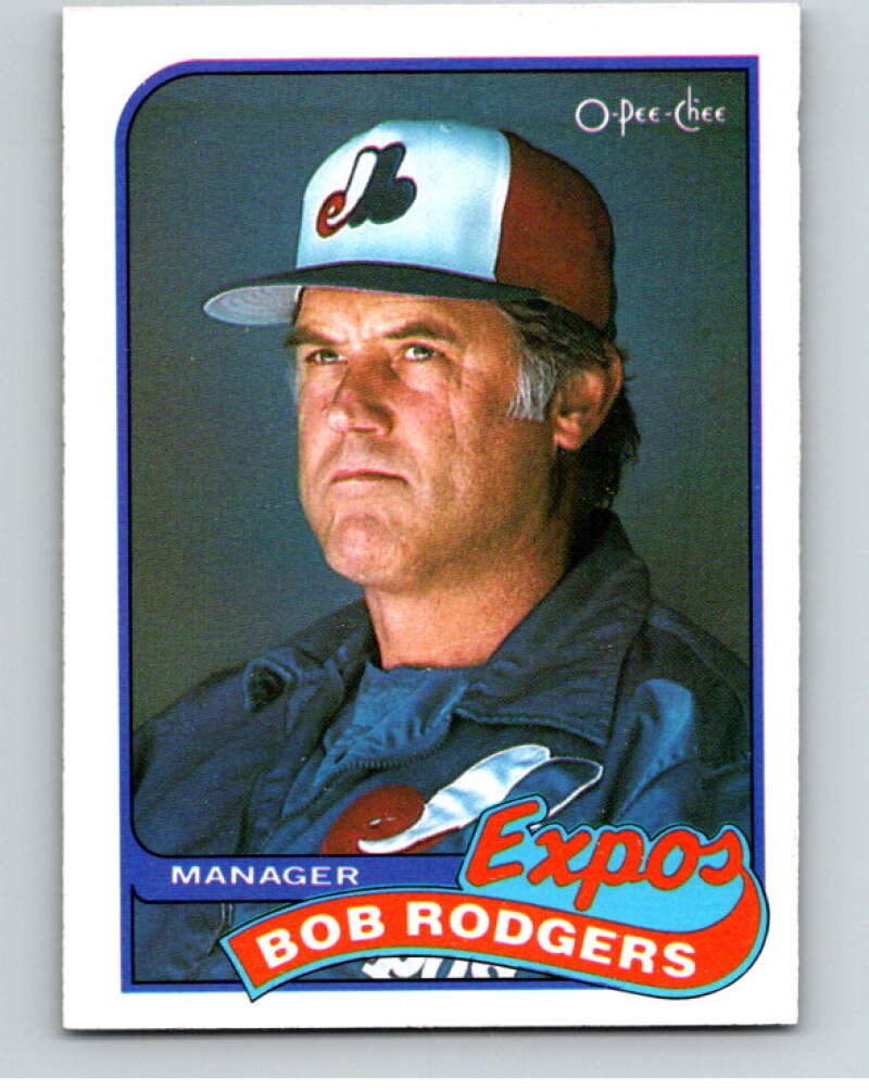 1989 O-Pee-Chee Baseball #193 Bob Rodgers MG  Montreal Expos  V95747 Image 1