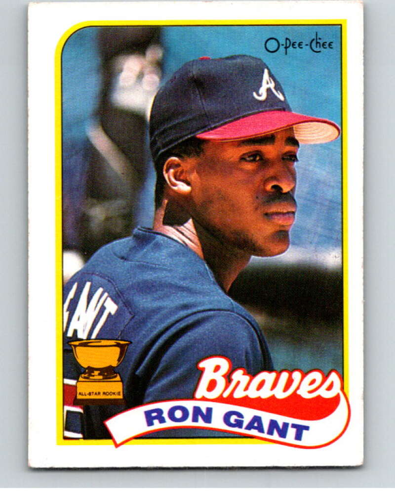 1989 O-Pee-Chee Baseball #196 Ron Gant  Atlanta Braves  V95755 Image 1