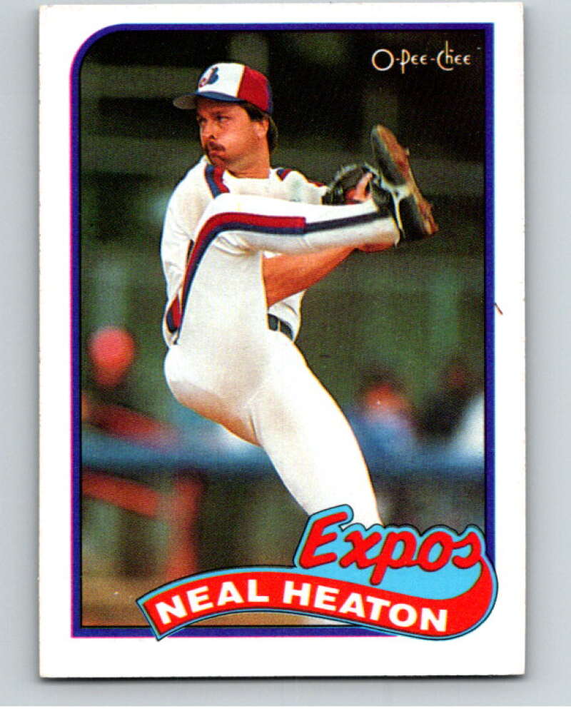 1989 O-Pee-Chee Baseball #197 Neal Heaton  Montreal Expos  V95756 Image 1