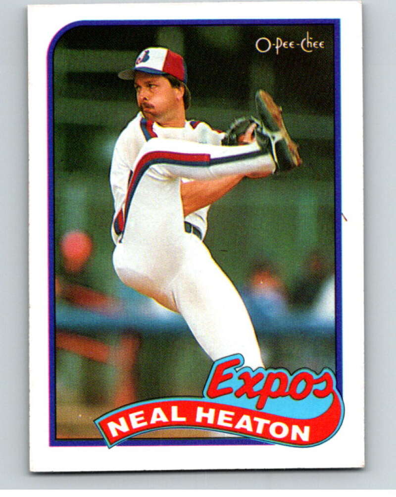 1989 O-Pee-Chee Baseball #197 Neal Heaton  Montreal Expos  V95757 Image 1