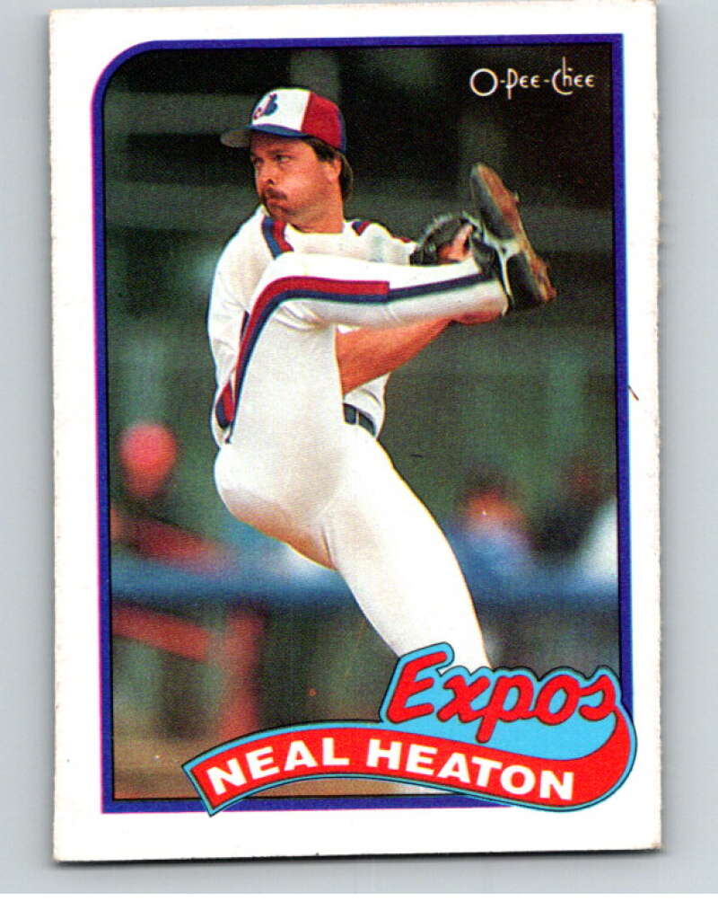 1989 O-Pee-Chee Baseball #197 Neal Heaton  Montreal Expos  V95758 Image 1