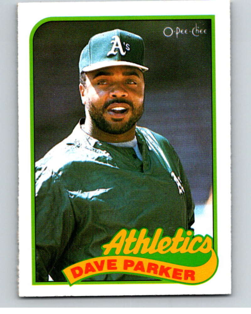 1989 O-Pee-Chee Baseball #199 Dave Parker  Oakland Athletics  V95760 Image 1