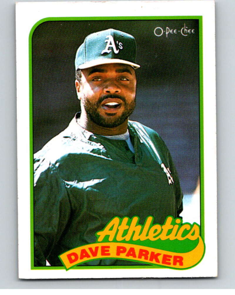 1989 O-Pee-Chee Baseball #199 Dave Parker  Oakland Athletics  V95761 Image 1