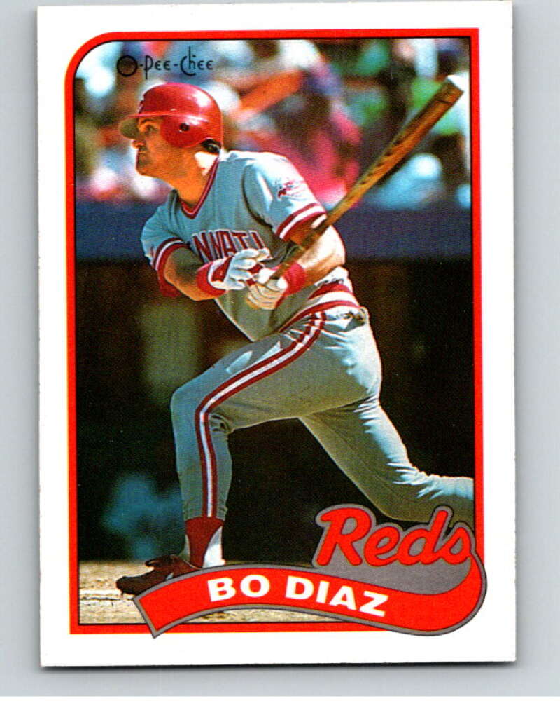 1989 O-Pee-Chee Baseball #201 Bo Diaz  Cincinnati Reds  V95764 Image 1