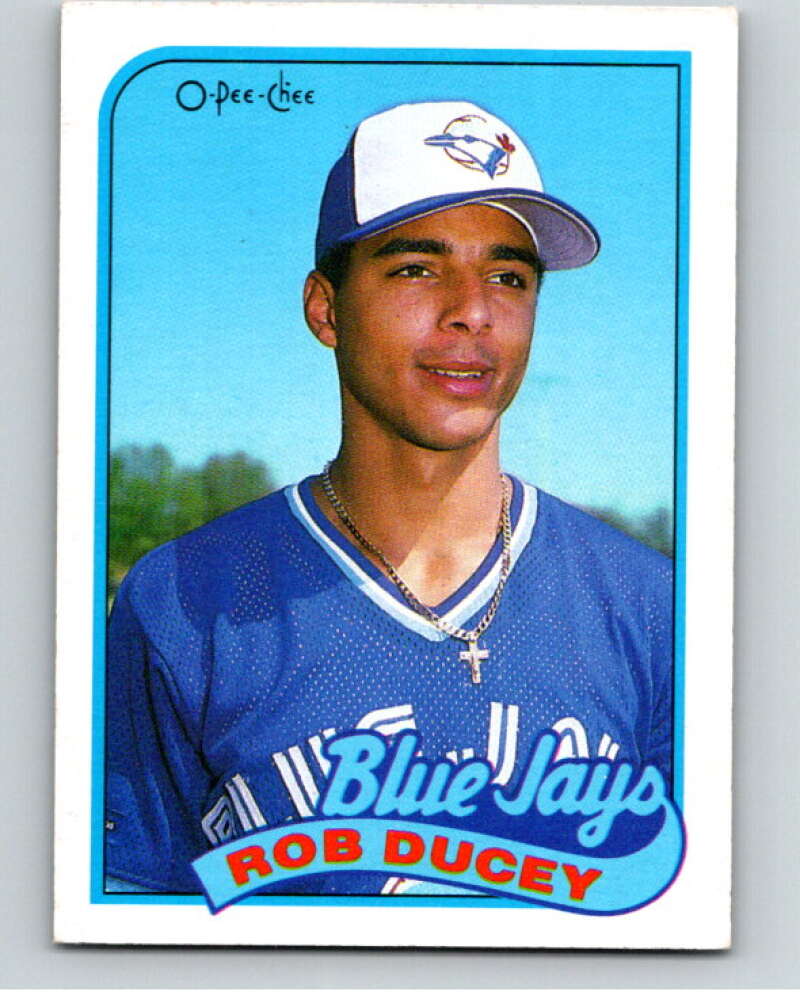 1989 O-Pee-Chee Baseball #203 Rob Ducey  Toronto Blue Jays  V95772 Image 1