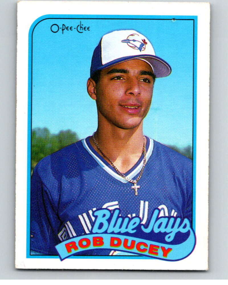 1989 O-Pee-Chee Baseball #203 Rob Ducey  Toronto Blue Jays  V95773 Image 1