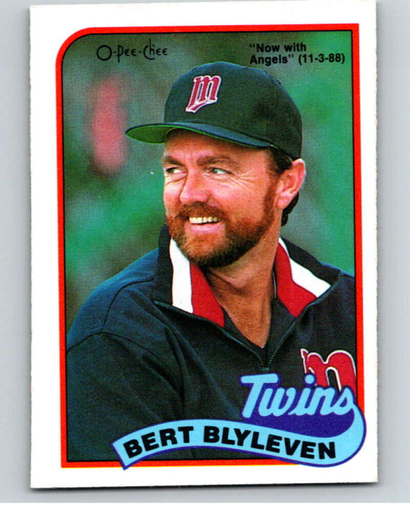 1989 O-Pee-Chee Baseball #204 Bert Blyleven Angels/Twins  V95775 Image 1