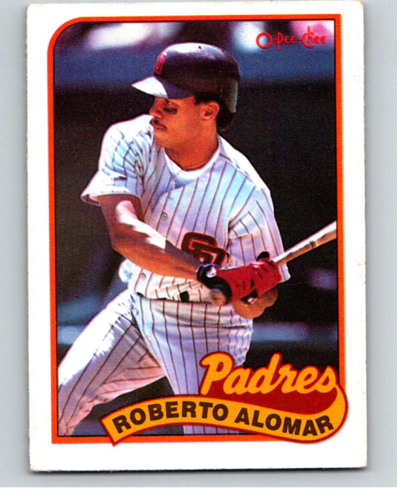 1989 O-Pee-Chee Baseball #206 Roberto Alomar  San Diego Padres  V95776 Image 1