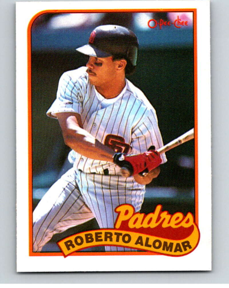 1989 O-Pee-Chee Baseball #206 Roberto Alomar  San Diego Padres  V95777 Image 1