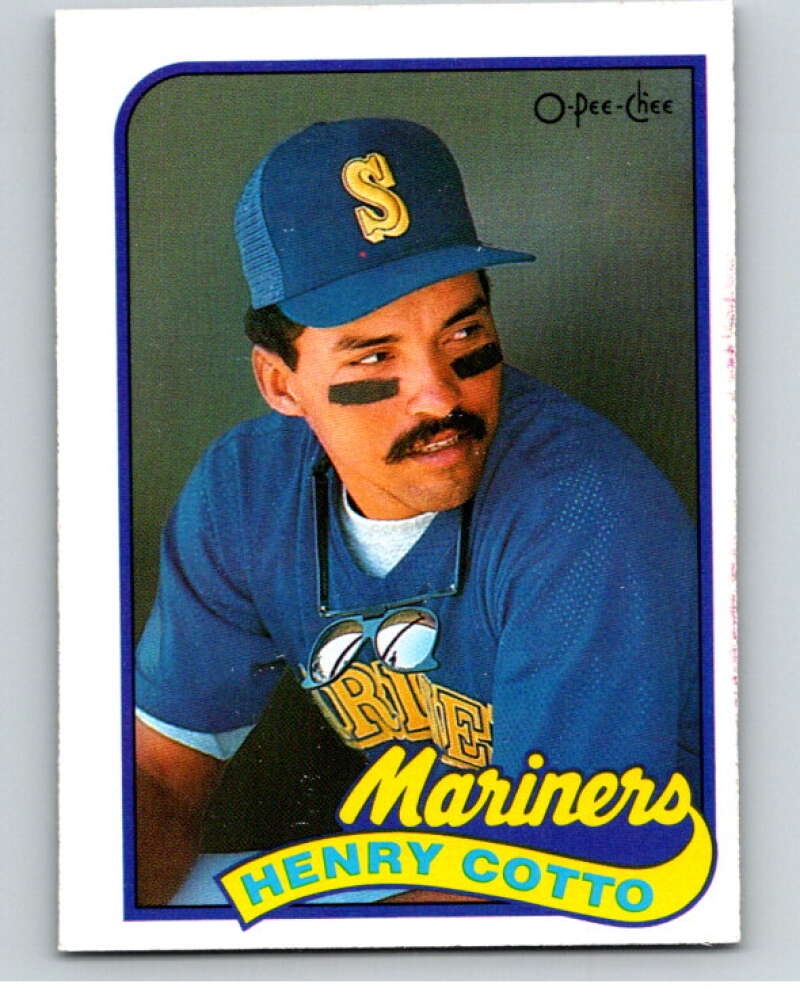 1989 O-Pee-Chee Baseball #207 Henry Cotto  Seattle Mariners  V95778 Image 1