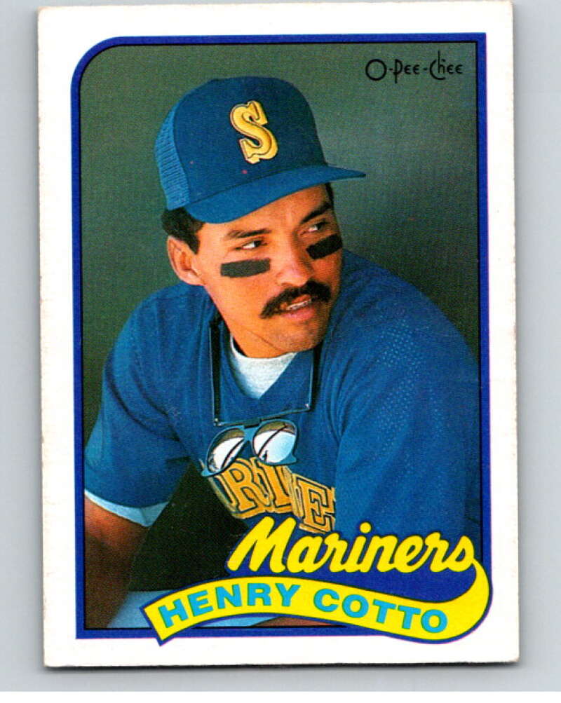 1989 O-Pee-Chee Baseball #207 Henry Cotto  Seattle Mariners  V95779 Image 1