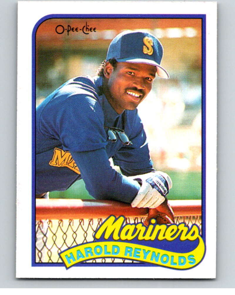 1989 O-Pee-Chee Baseball #208 Harold Reynolds  Seattle Mariners  V95780 Image 1