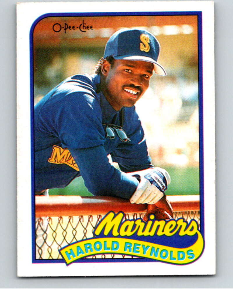 1989 O-Pee-Chee Baseball #208 Harold Reynolds  Seattle Mariners  V95781 Image 1