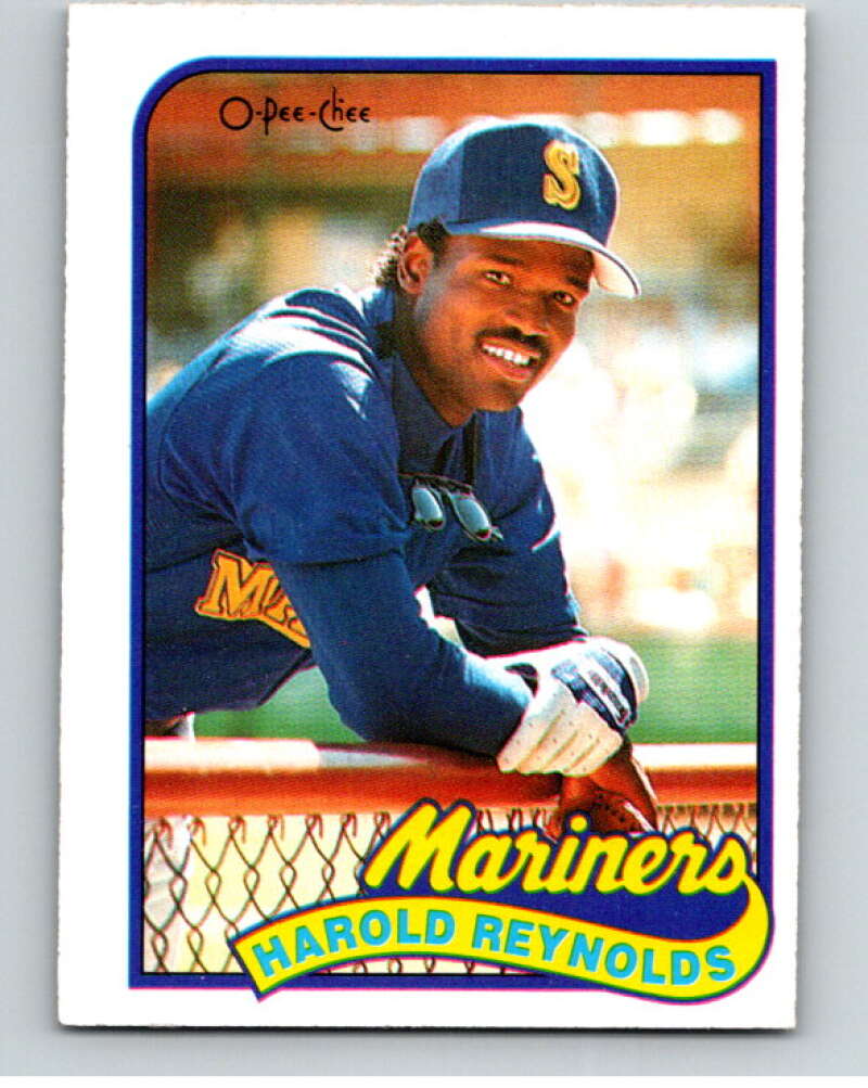 1989 O-Pee-Chee Baseball #208 Harold Reynolds  Seattle Mariners  V95783 Image 1