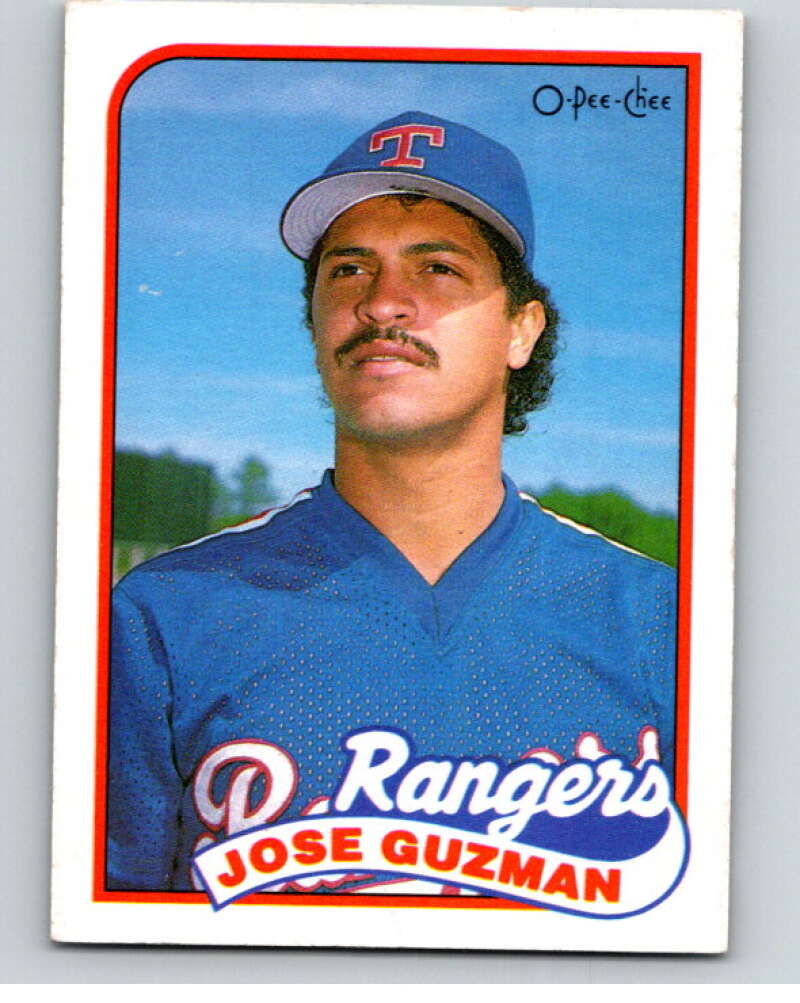 1989 O-Pee-Chee Baseball #209 Jose Guzman  Texas Rangers  V95786 Image 1