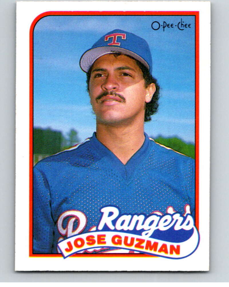 1989 O-Pee-Chee Baseball #209 Jose Guzman  Texas Rangers  V95788 Image 1