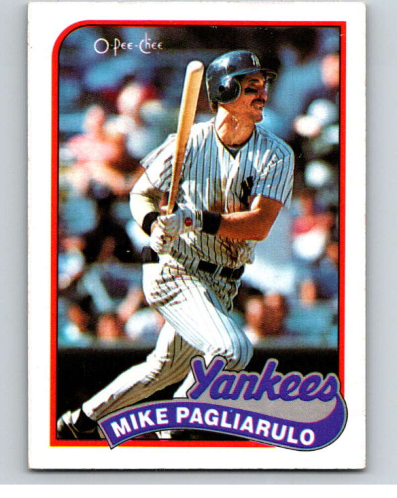 1989 O-Pee-Chee Baseball #211 Mike Pagliarulo  New York Yankees  V95794 Image 1