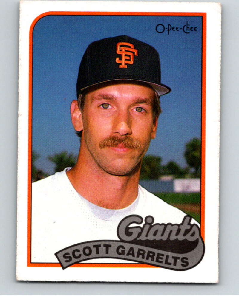 1989 O-Pee-Chee Baseball #214 Scott Garrelts  San Francisco Giants  V95798 Image 1