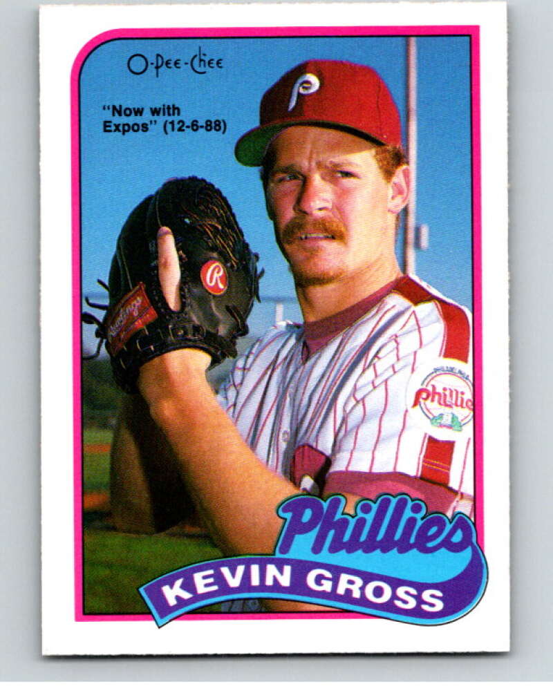 1989 O-Pee-Chee Baseball #215 Kevin Gross Expos/Phillies  V95803 Image 1
