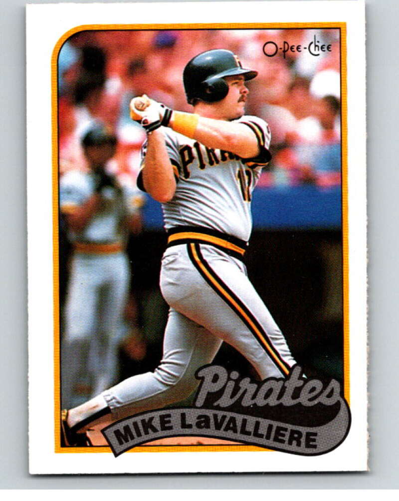 1989 O-Pee-Chee Baseball #218 Mike LaValliere  Pittsburgh Pirates  V95810 Image 1