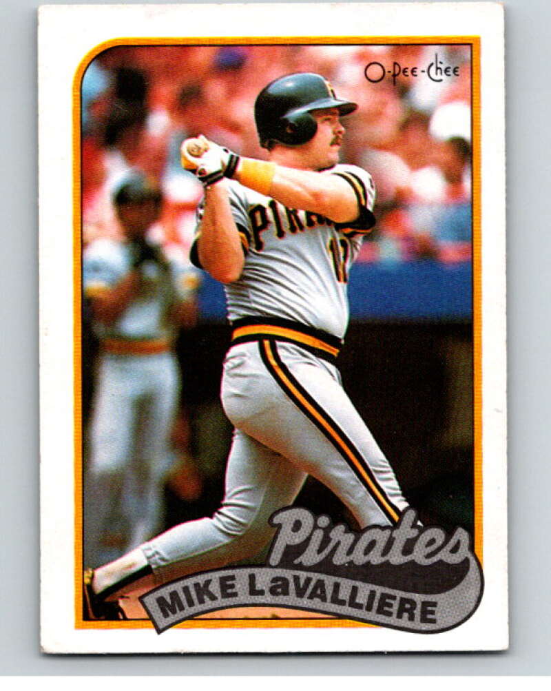 1989 O-Pee-Chee Baseball #218 Mike LaValliere  Pittsburgh Pirates  V95811 Image 1
