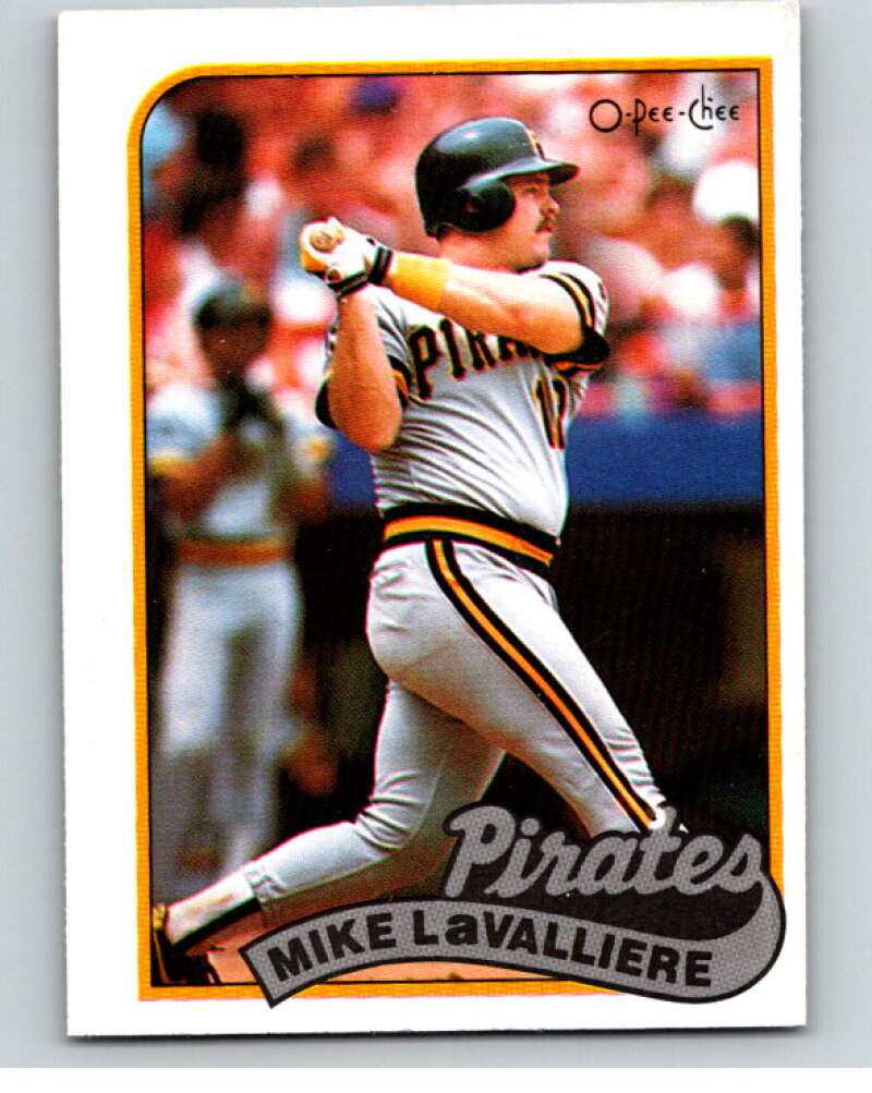 1989 O-Pee-Chee Baseball #218 Mike LaValliere  Pittsburgh Pirates  V95812 Image 1