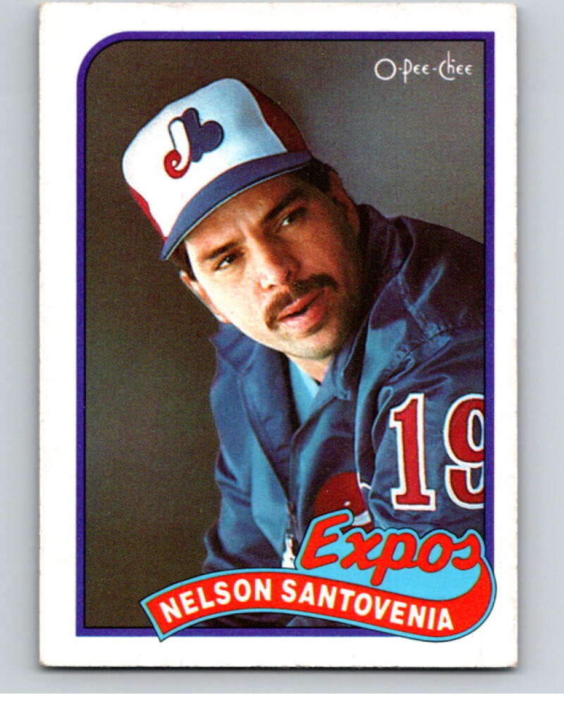 1989 O-Pee-Chee Baseball #228 Nelson Santovenia  Montreal Expos  V95838 Image 1