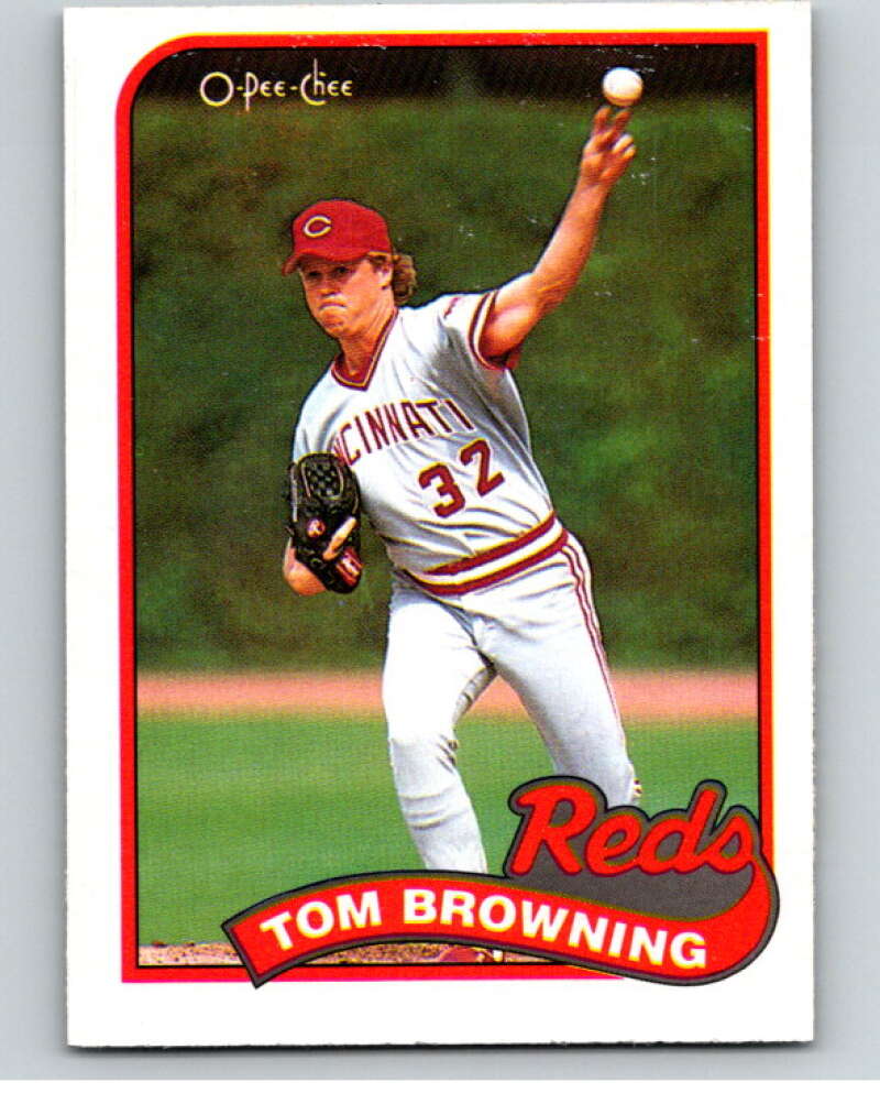 1989 O-Pee-Chee Baseball #234 Tom Browning  Cincinnati Reds  V95848 Image 1
