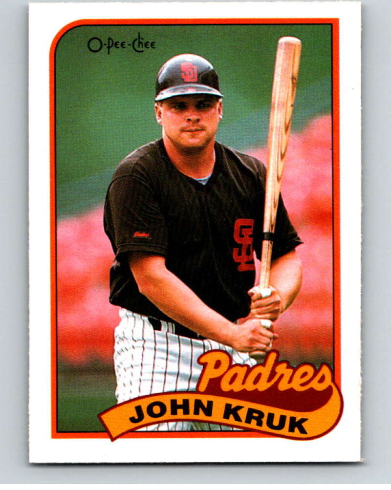 1989 O-Pee-Chee Baseball #235 John Kruk  San Diego Padres  V95850 Image 1