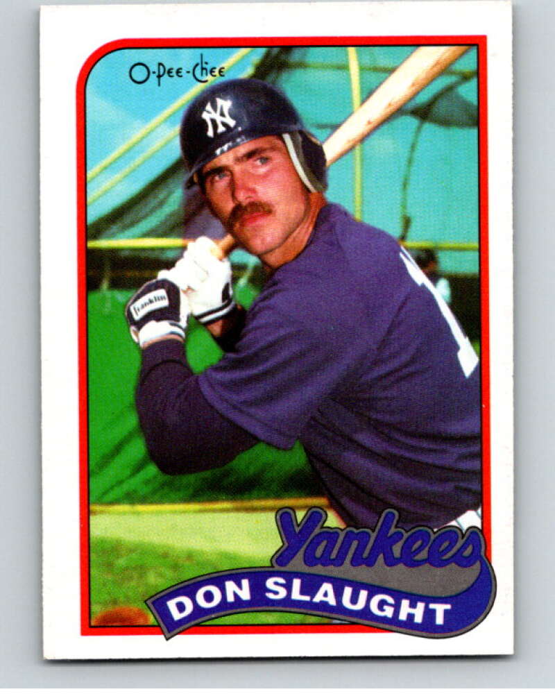 1989 O-Pee-Chee Baseball #238 Don Slaught  New York Yankees  V95853 Image 1
