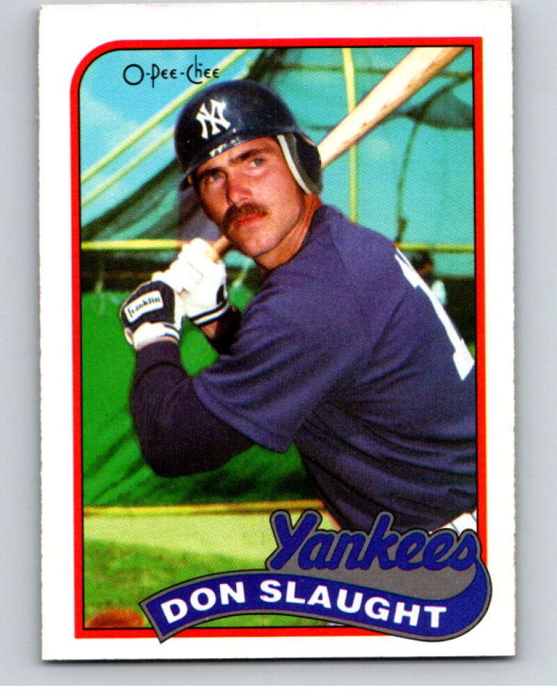 1989 O-Pee-Chee Baseball #238 Don Slaught  New York Yankees  V95854 Image 1