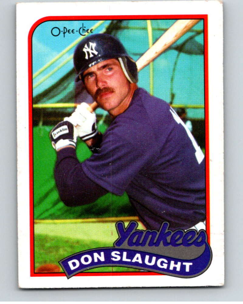 1989 O-Pee-Chee Baseball #238 Don Slaught  New York Yankees  V95855 Image 1