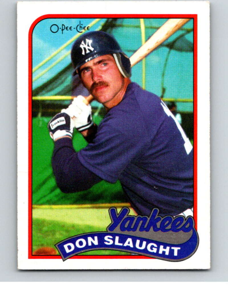 1989 O-Pee-Chee Baseball #238 Don Slaught  New York Yankees  V95856 Image 1