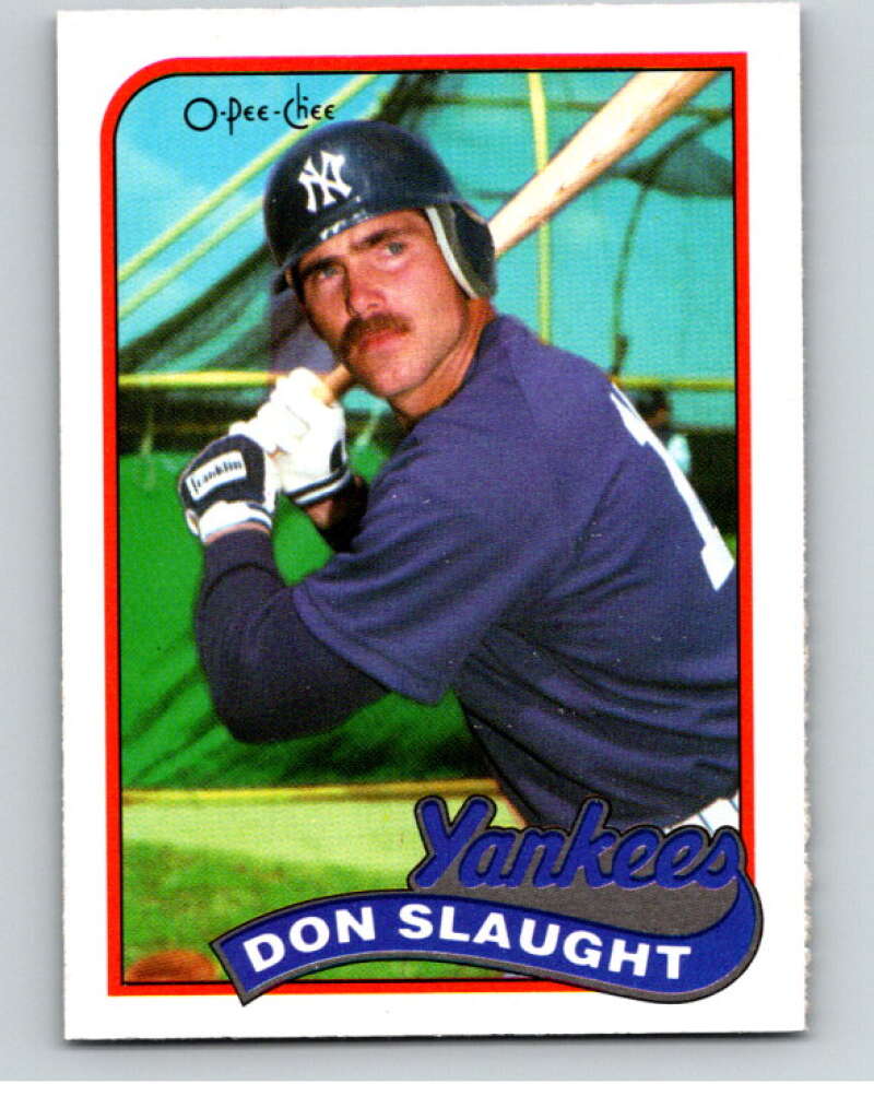 1989 O-Pee-Chee Baseball #238 Don Slaught  New York Yankees  V95857 Image 1