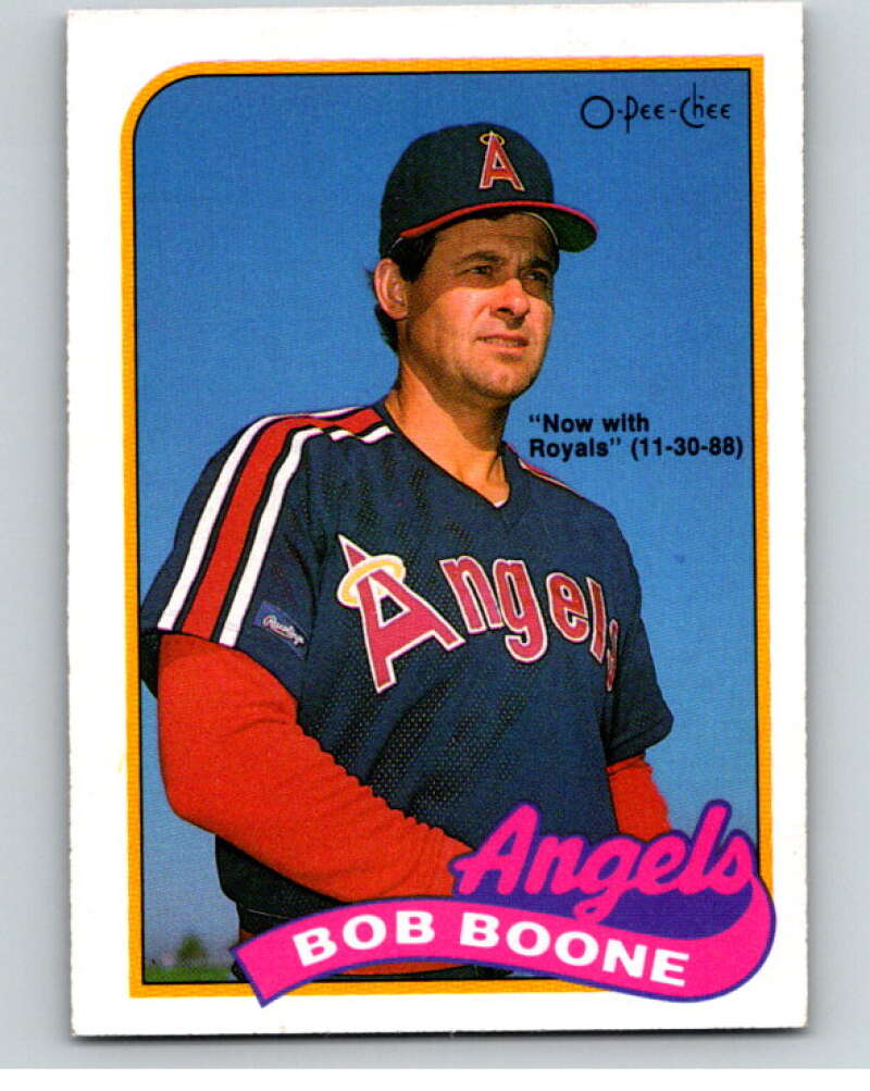 1989 O-Pee-Chee Baseball #243 Bob Boone Royals/Angels  V95866 Image 1