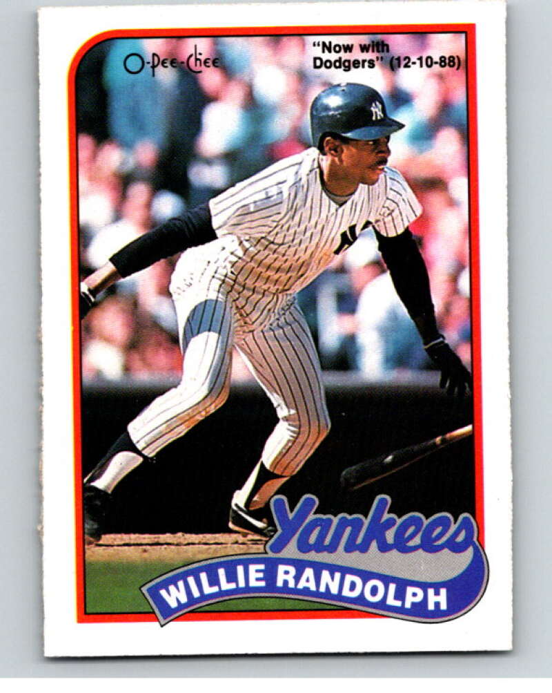 1989 O-Pee-Chee Baseball #244 Willie Randolph Dodgers/Yankees  V95867 Image 1