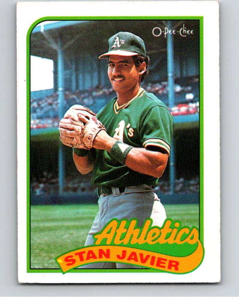 1989 O-Pee-Chee Baseball #248 Stan Javier  Oakland Athletics  V95874 Image 1