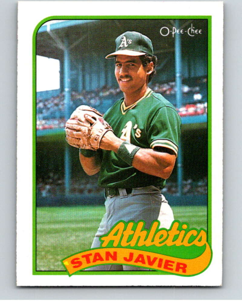 1989 O-Pee-Chee Baseball #248 Stan Javier  Oakland Athletics  V95876 Image 1