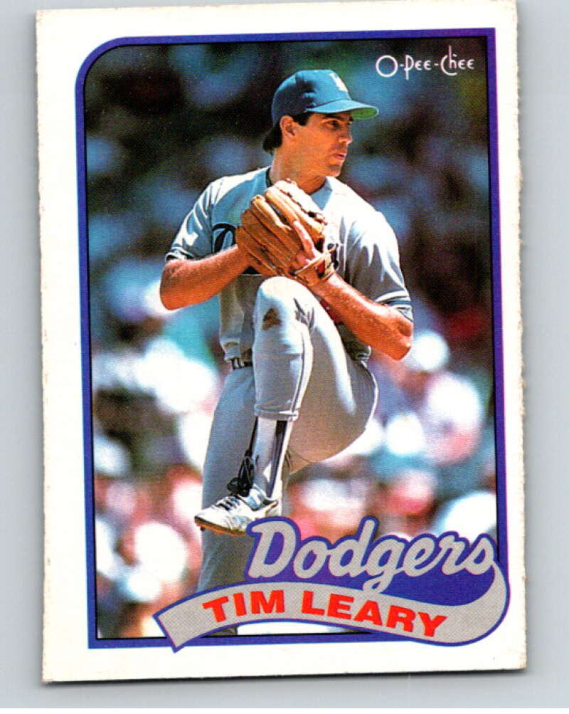 1989 O-Pee-Chee Baseball #249 Tim Leary  Los Angeles Dodgers  V95877 Image 1