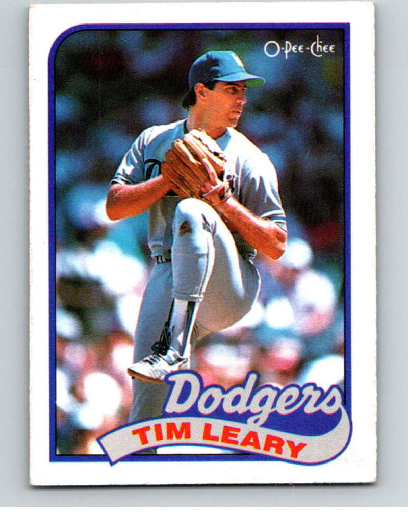 1989 O-Pee-Chee Baseball #249 Tim Leary  Los Angeles Dodgers  V95878 Image 1