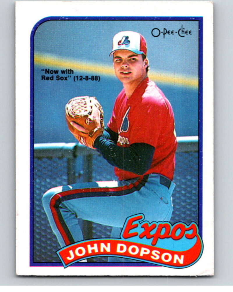 1989 O-Pee-Chee Baseball #251 John Dopson Red Sox/Expos  V95882 Image 1