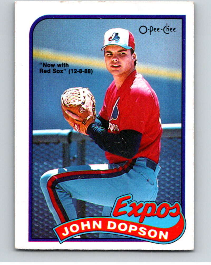 1989 O-Pee-Chee Baseball #251 John Dopson Red Sox/Expos  V95884 Image 1