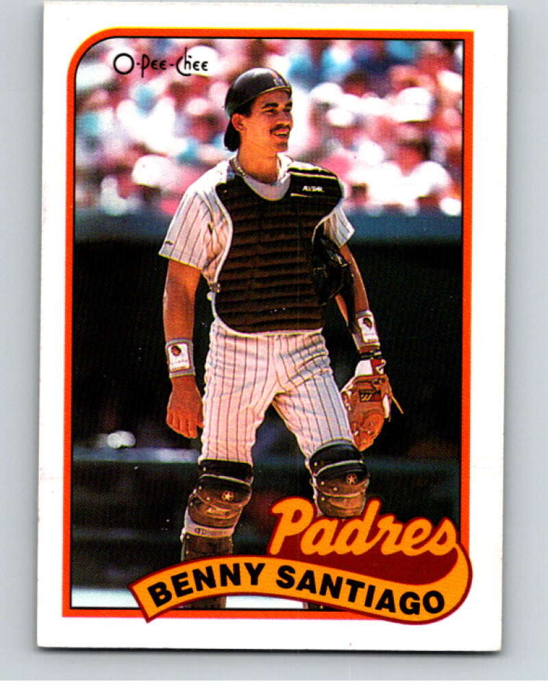 1989 O-Pee-Chee Baseball #256 Benito Santiago  San Diego Padres  V95892 Image 1