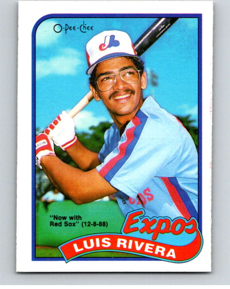 1989 O-Pee-Chee Baseball #257 Luis Rivera Red Sox/Expos  V95893 Image 1