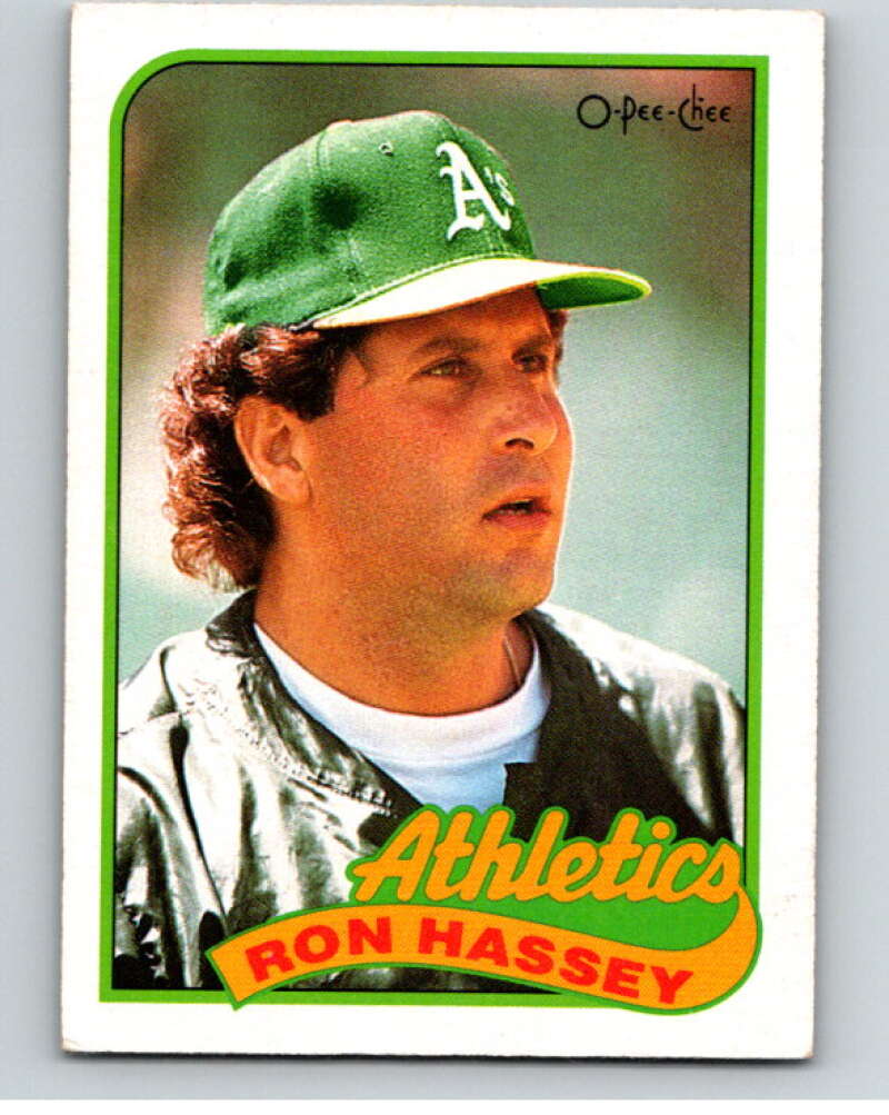 1989 O-Pee-Chee Baseball #272 Ron Hassey  Oakland Athletics  V95926 Image 1