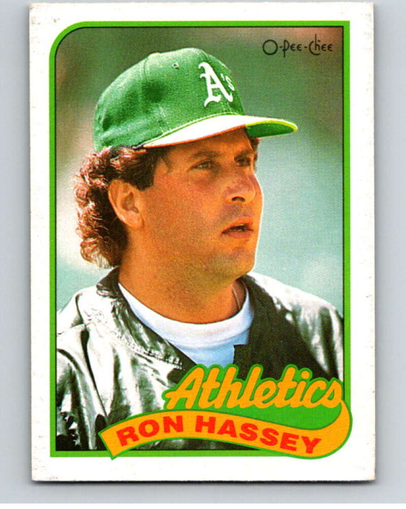 1989 O-Pee-Chee Baseball #272 Ron Hassey  Oakland Athletics  V95927 Image 1